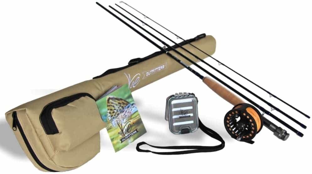 K&E Outfitters Drift series 5wt Fly fishing rod and reel complete package
