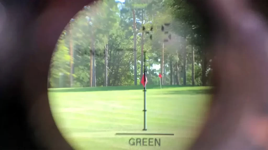 how does a golf rangefinder work