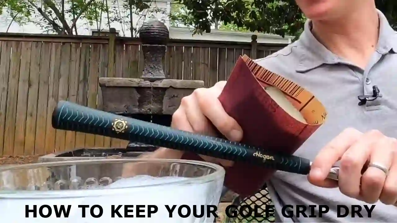 How to keep your golf grips dry