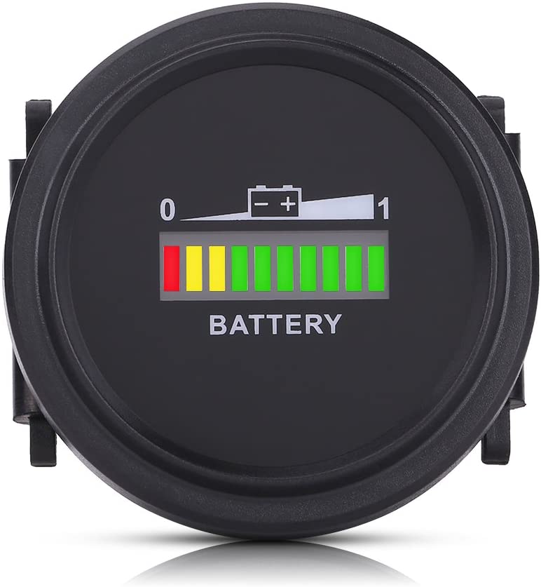 Qiilu LED Battery Indicator Meter