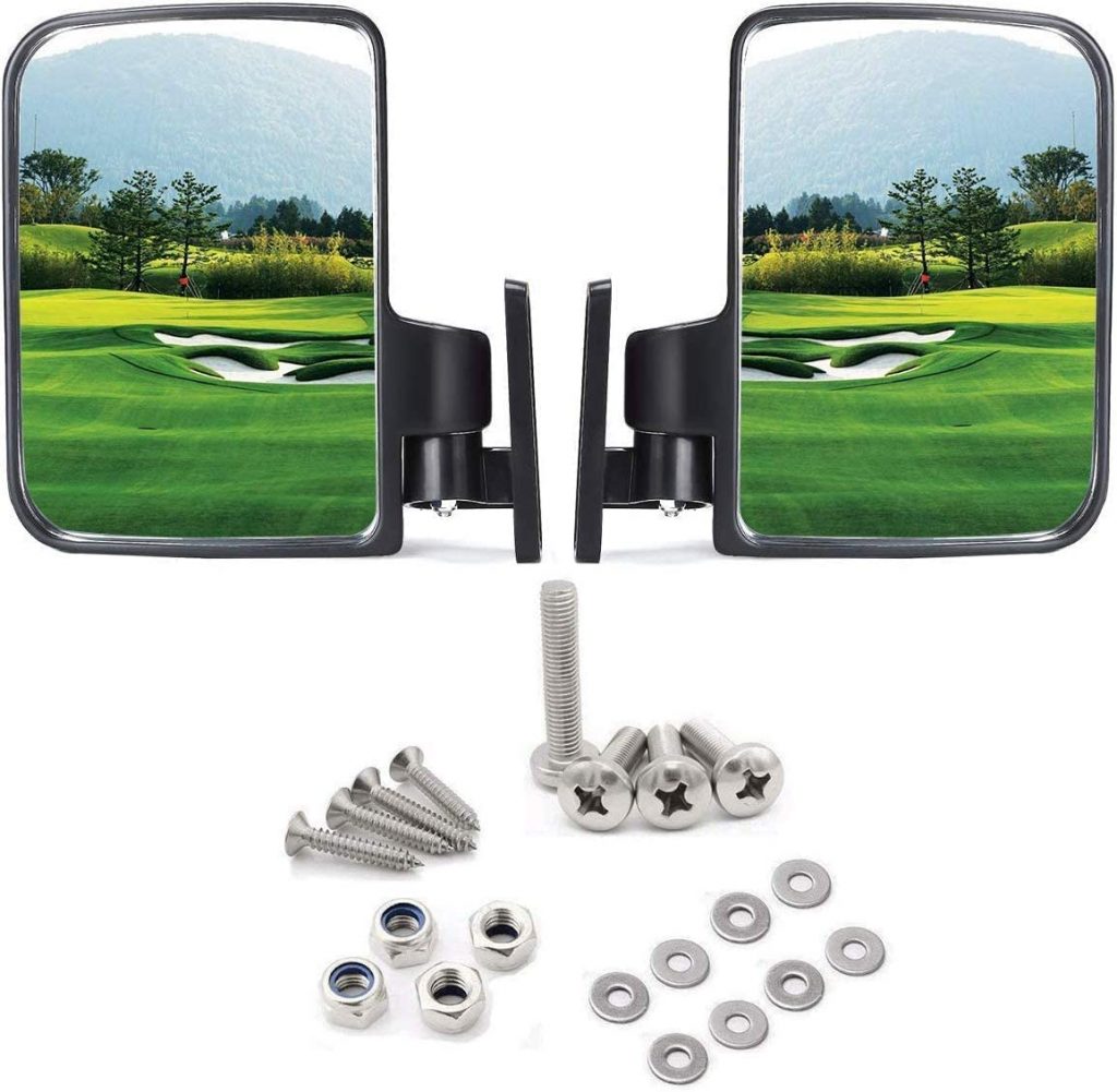 Best Golf Cart Rear View Mirrors - 10L0L Golf Cart Side Mirrors