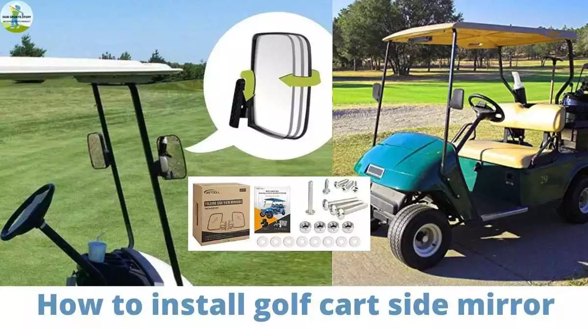 How to install golf cart side mirror