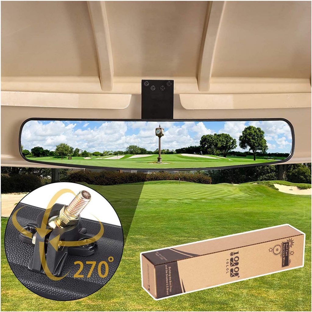 10L0L Universal Adjustable Mirror for Golf Cart
