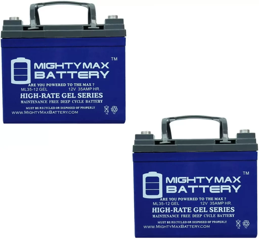 SLA 12 Volt 35 Ah Rechargeable Gel Battery by Mighty Max Battery
