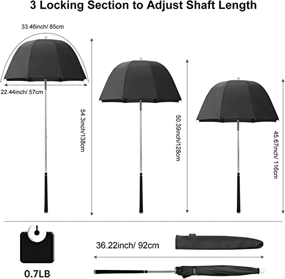 best golf umbrella for push cart, G4Free Golf Bag Umbrella for Club Protection