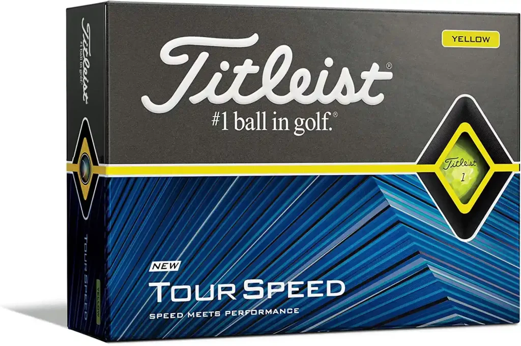 Titleist Tour Speed Yellow Golf Balls