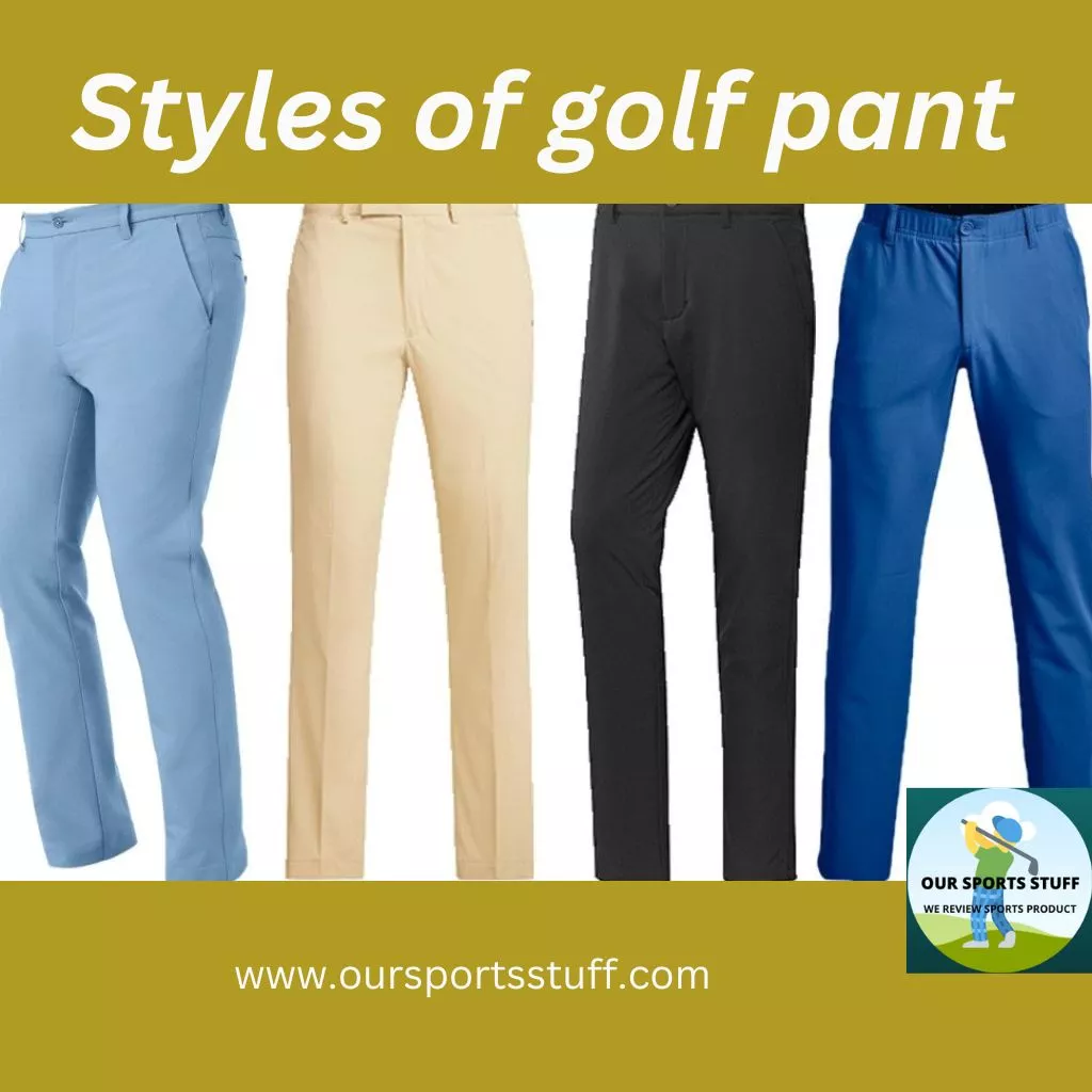 Styles of golf pant